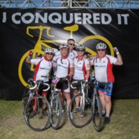 Plexxis cycling team celebrating victory