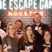 Plexxis team at escape room in Houston