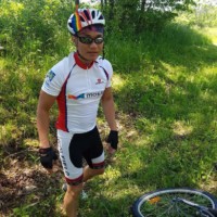 Plexxis team member participating in cycling competition
