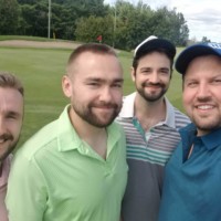 Plexxis group photo on the golf course